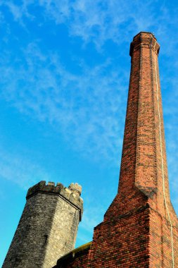 Liverpool, İngiltere'de bina eski sanayi.