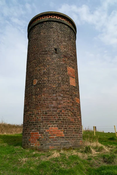 Old Railway Brick Vent Coming English Rural Countryside — Stock Photo, Image