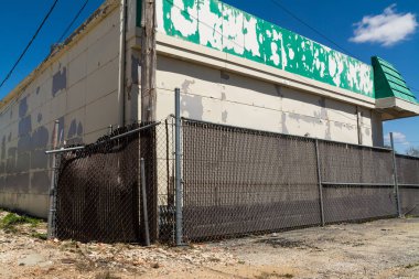 Geri eski küçük Midwest şehirdeki kapandı. LaSalle, Illinois, ABD