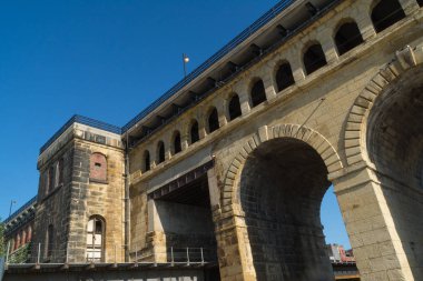 Dış cephe Eams Köprüsü'nün. St. Louis, Missouri, ABD