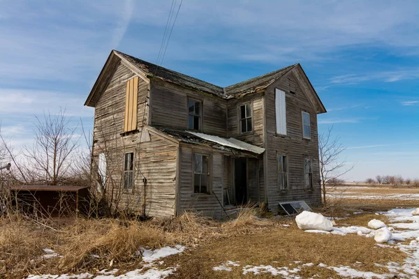 Ferme Abandonnée Dans Illinois Rural — Photo