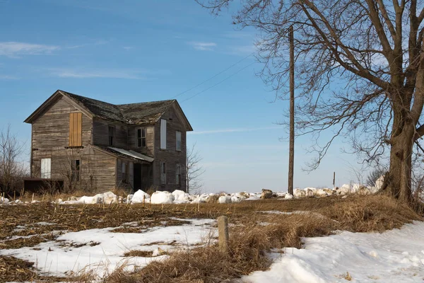 Quinta Abandonada Illinois Rural — Fotografia de Stock