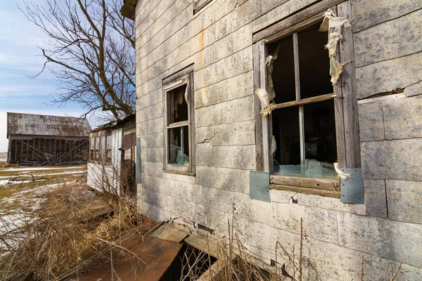 Granja Abandonada Zona Rural Illinois — Foto de Stock