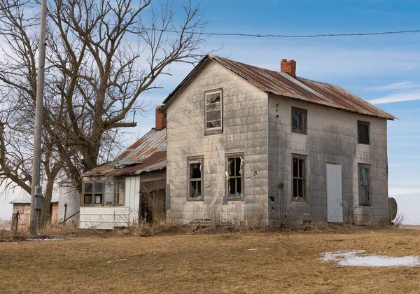 Terk Edilmiş Çiftlik Kırsal Illinois — Stok fotoğraf