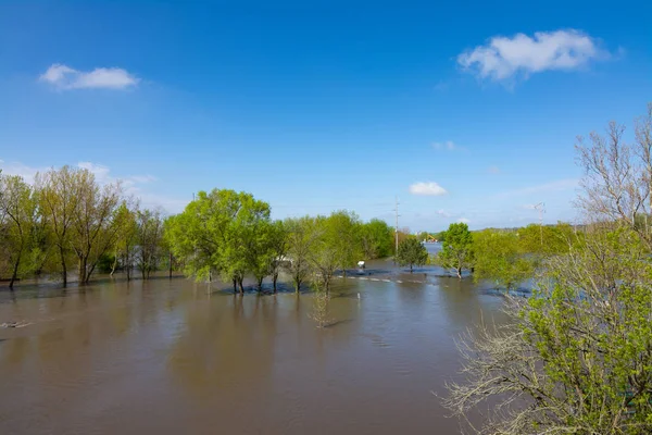 Überfluteter Kanal — Stockfoto