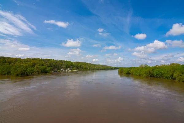 Río Illinois inundado — Foto de Stock