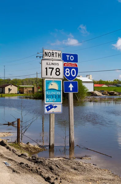 Πλημμύρες στην Utica — Φωτογραφία Αρχείου
