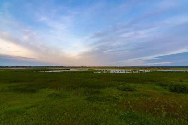 迪克森水禽保护区的日出 — 图库照片