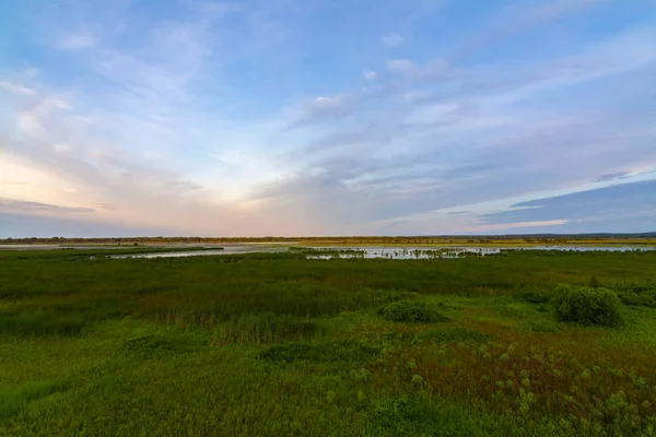 迪克森水禽保护区的日出 — 图库照片
