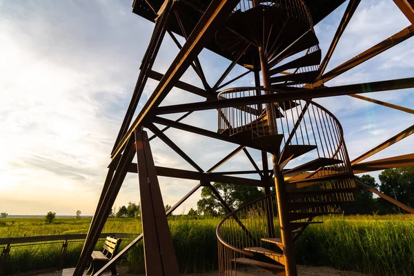 Torre di osservazione al tramonto — Foto Stock