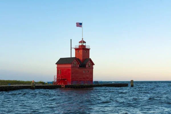 Big Red Lighthouse — Stock Photo, Image