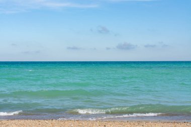 Michigan Gölü Güzel bir yaz sabahı.