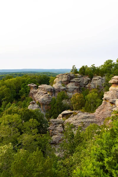 天国的花园在下午的暮色中虚张声势 Shawnee National Forest Illinois Usa — 图库照片