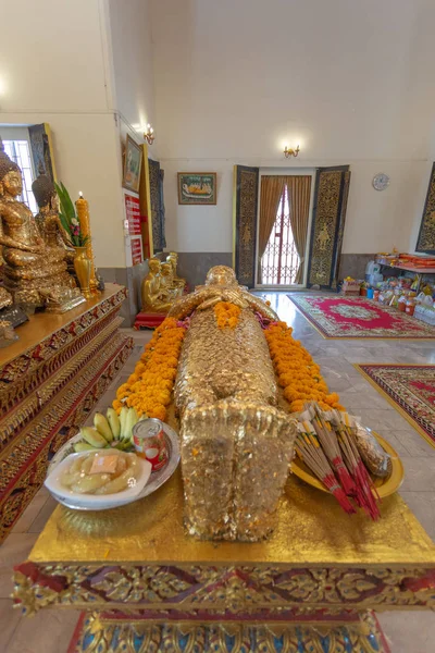 Buddha Statue Church Wat Pranon Temple Suphanburi Thailand — Stock Photo, Image