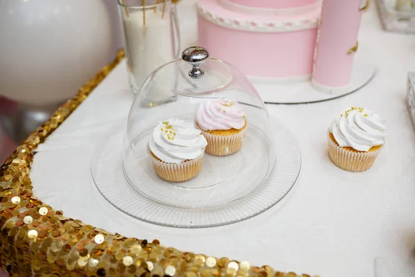 Délicieux Bonbons Sucrés Biscuits Pour Les Enfants Jour Leur Anniversaire — Photo