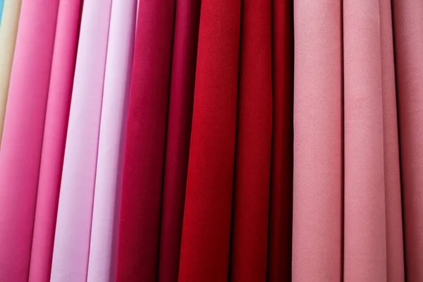 Window Curtain Large Selection Curtain Fabrics Textile Store — Stock Photo, Image