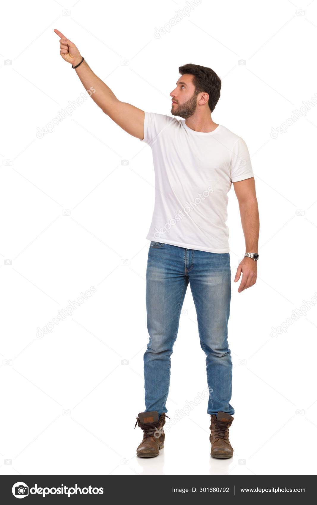 white t shirt jeans men