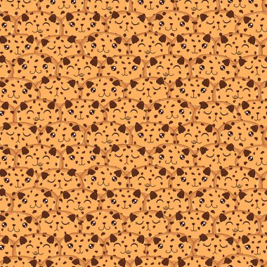 kawaii tatlı kurabiye kediler dikişsiz desen, sevimli karikatür komik karakterler, düzenlenebilir vektör illüstrasyon