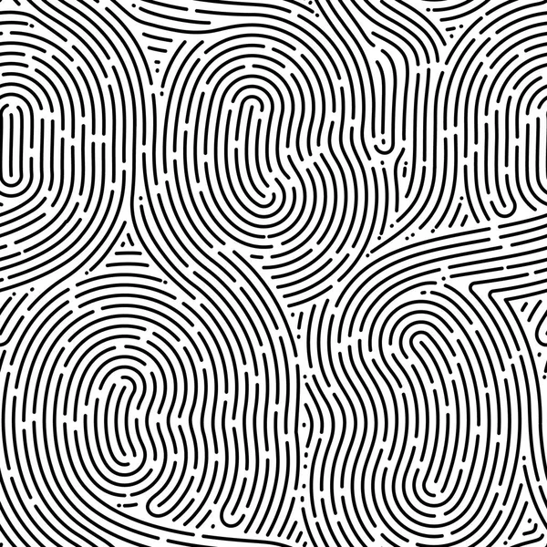 Monocromo doodle fondo inconsútil abstracto con línea de carrera. — Archivo Imágenes Vectoriales