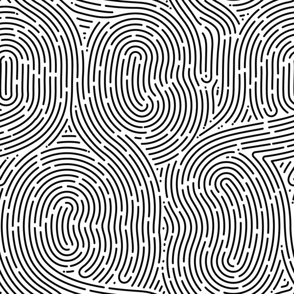 Monochrome doodle abstracte naadloze achtergrond met slaglijn. — Stockvector