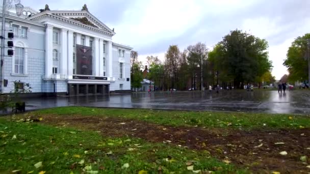 Forntida opera och balett teater i Perm. — Stockvideo