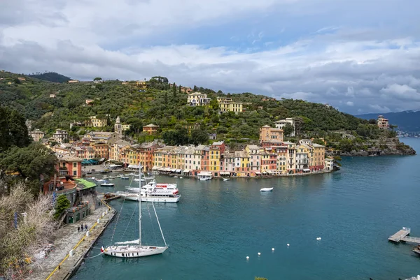 Uitzicht Baai Van Portofino — Stockfoto