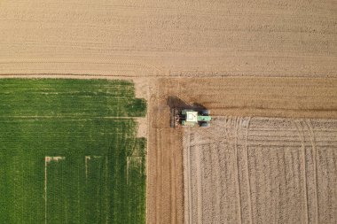 Tarım alanları havadan görünüm