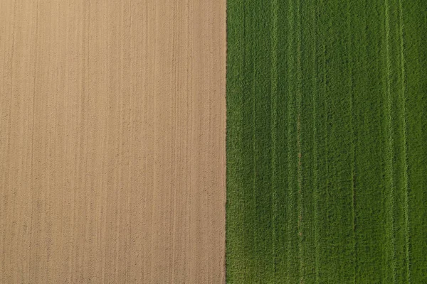 Agrarische Velden Luchtfoto — Stockfoto