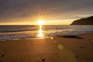 Liguria sahilinde gün batımı