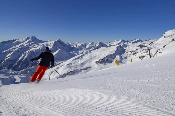 Esqui Nos Alpes — Fotografia de Stock