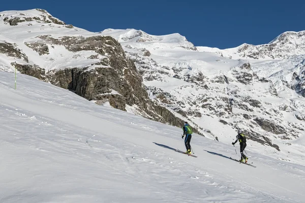 Горнолыжный Поход Альпах — стоковое фото