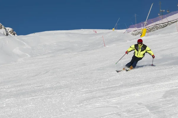 Esquiador Los Alpes — Foto de Stock