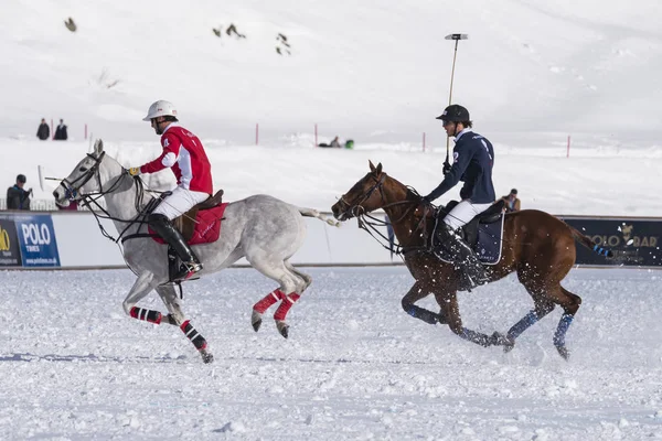 Moritz Ledna 2018 Herní Akce Mistrovství Světa Snowpolo Moritz 2018 — Stock fotografie