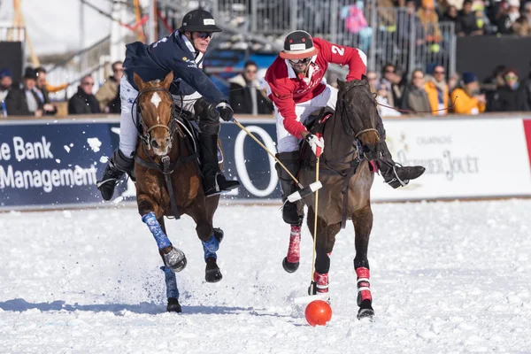 Moritz Januar 2018 Spielaktionen Beim Snowpolo Weltcup Moritz 2018 — Stockfoto