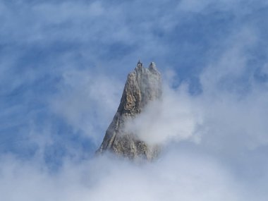 Giant tooth mountain tin Mont Blanc Area clipart