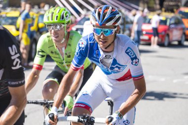 Giro d 'ıtalia 2017 05/21/2017 (Italya): Giro d 'Italia 'nın dünyanın en önemli bisiklet yarışmalarından birinin resimleri. Pubblic destek ve fotoğraf çekmek rota yanında durabilir 