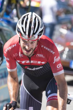 Giro d 'ıtalia 2017 05/21/2017 (Italya): Giro d 'Italia 'nın dünyanın en önemli bisiklet yarışmalarından birinin resimleri. Pubblic destek ve fotoğraf çekmek rota yanında durabilir 