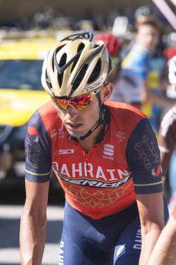 Giro d 'ıtalia 2017 05/21/2017 (Italya): Giro d 'Italia 'nın dünyanın en önemli bisiklet yarışmalarından birinin resimleri. Pubblic destek ve fotoğraf çekmek rota yanında durabilir 