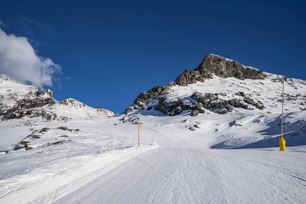 Pistes Ski Dans Les Alpes — Photo