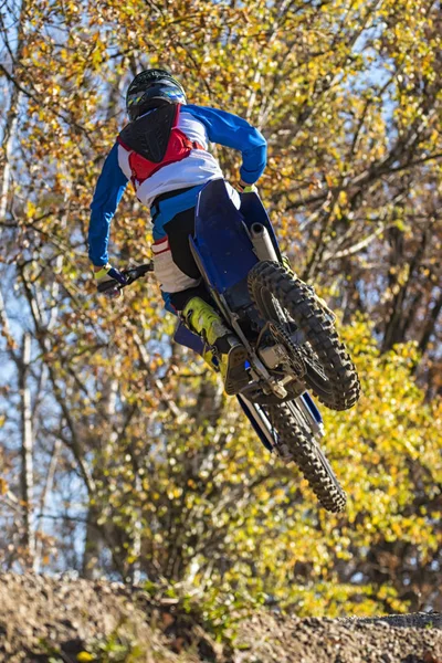 Motocross Details Auf Einem Trail — Stockfoto