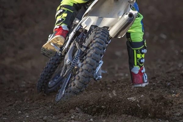 Motocross Detaljer Ett Spår — Stockfoto