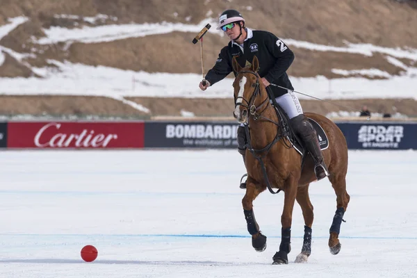 Moritz Švýcarsko Leden 2016 Herní Akce Světovém Poháru Moritz 2016 — Stock fotografie