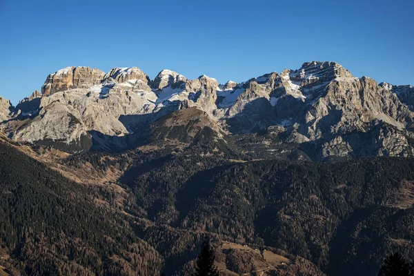 Paesaggio Delle Dolomiti Brenta Madonna Campiglio — Foto Stock