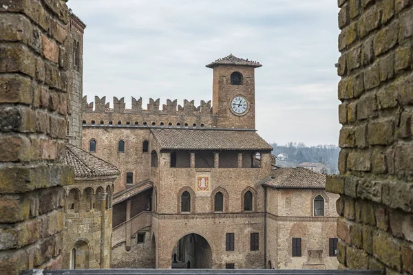 Vista Castell Aruato Uma Cidade Medieval Itália — Fotografia de Stock