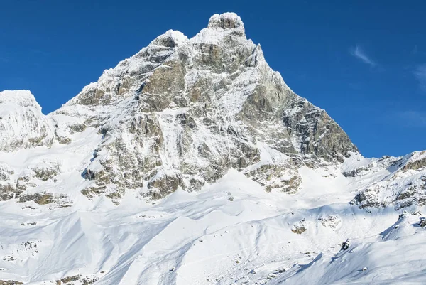 Matterhorn Berg Von Cervinia Hängen — Stockfoto