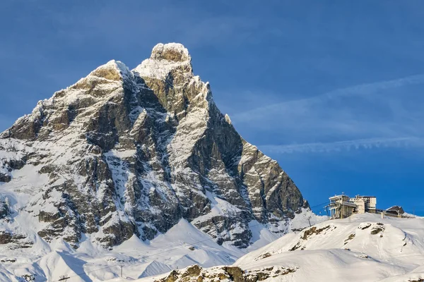 Cervino Dalle Piste Sci Cervinia — Foto Stock