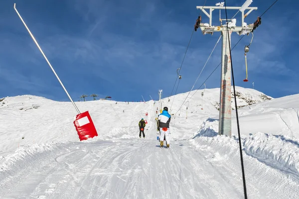 Elevador Esqui Nos Alpes — Fotografia de Stock