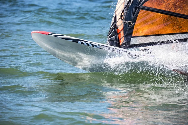 Windsurfing Szczegółach Sceny Wodnej — Zdjęcie stockowe