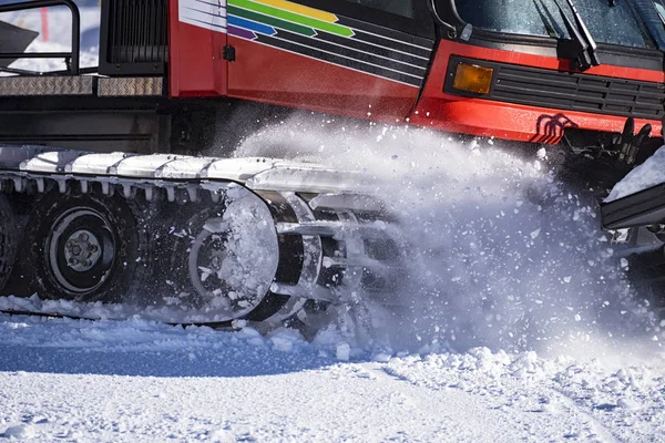 Arado Nieve Los Alpes — Foto de Stock