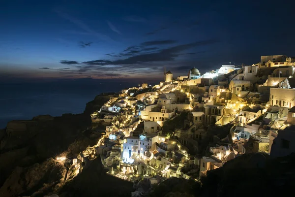 Night View Oia — Stock Photo, Image